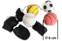 ELLUG Spielball 4er Set mit Armband & Schnur - 6cm Springball Bild 1