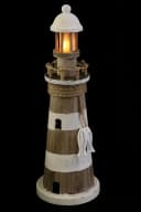 ELLUG LED-Dekofigur Leuchtturm aus Holz mit Timer-Funktion Bild 3
