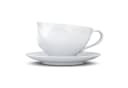 FIFTYEIGHT PRODUCTS Tasse "Glücklich" Weiß mit Unterteller Bild 2