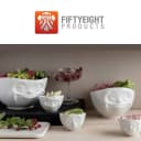 FIFTYEIGHT PRODUCTS Frühstücksteller TV Tassen 2er Set 20 cm Weiß Bild 1