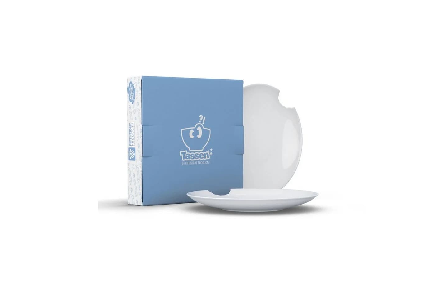 FiftyEight Products Suppenteller 2-teilig Weiß Hartporzellan