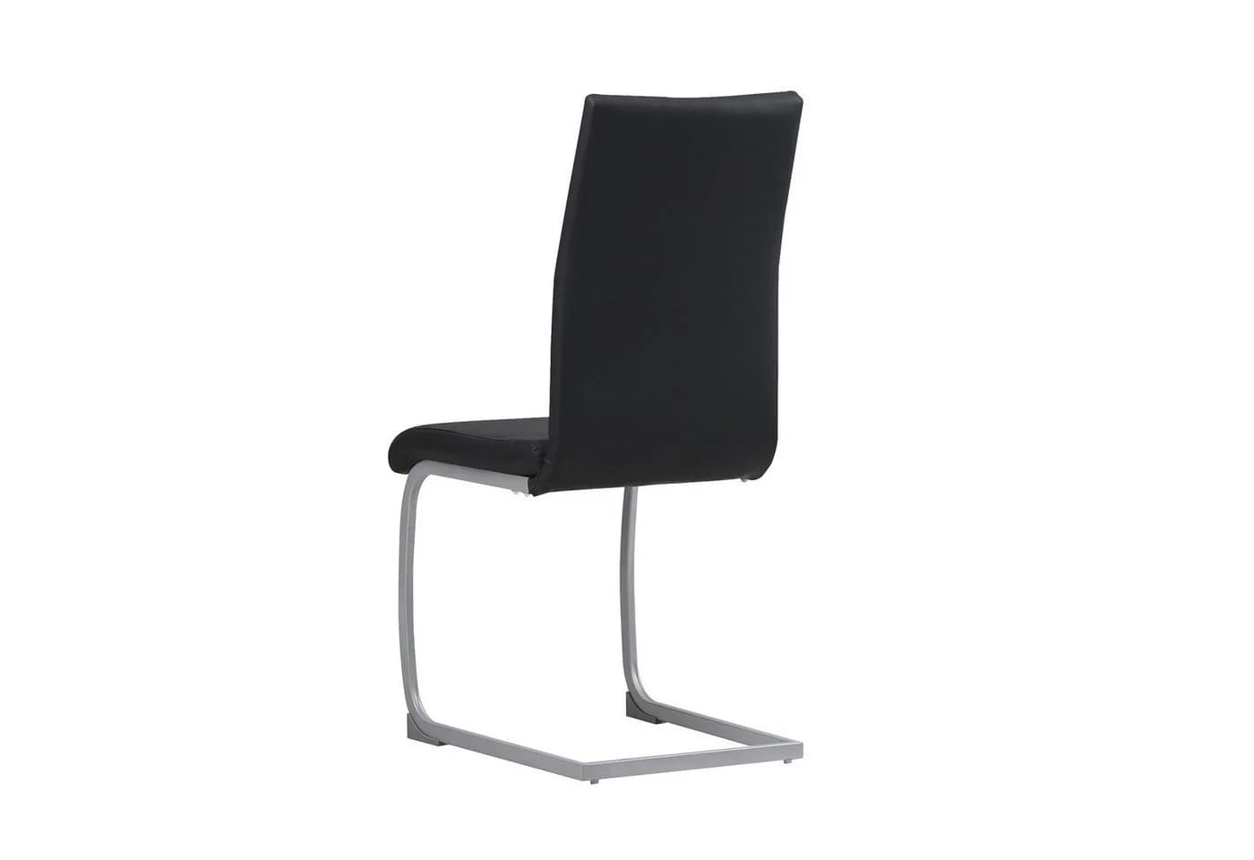 Albatros International Freischwinger MURANO 4er Set Schwarz Kunstleder Modern - Bild 4