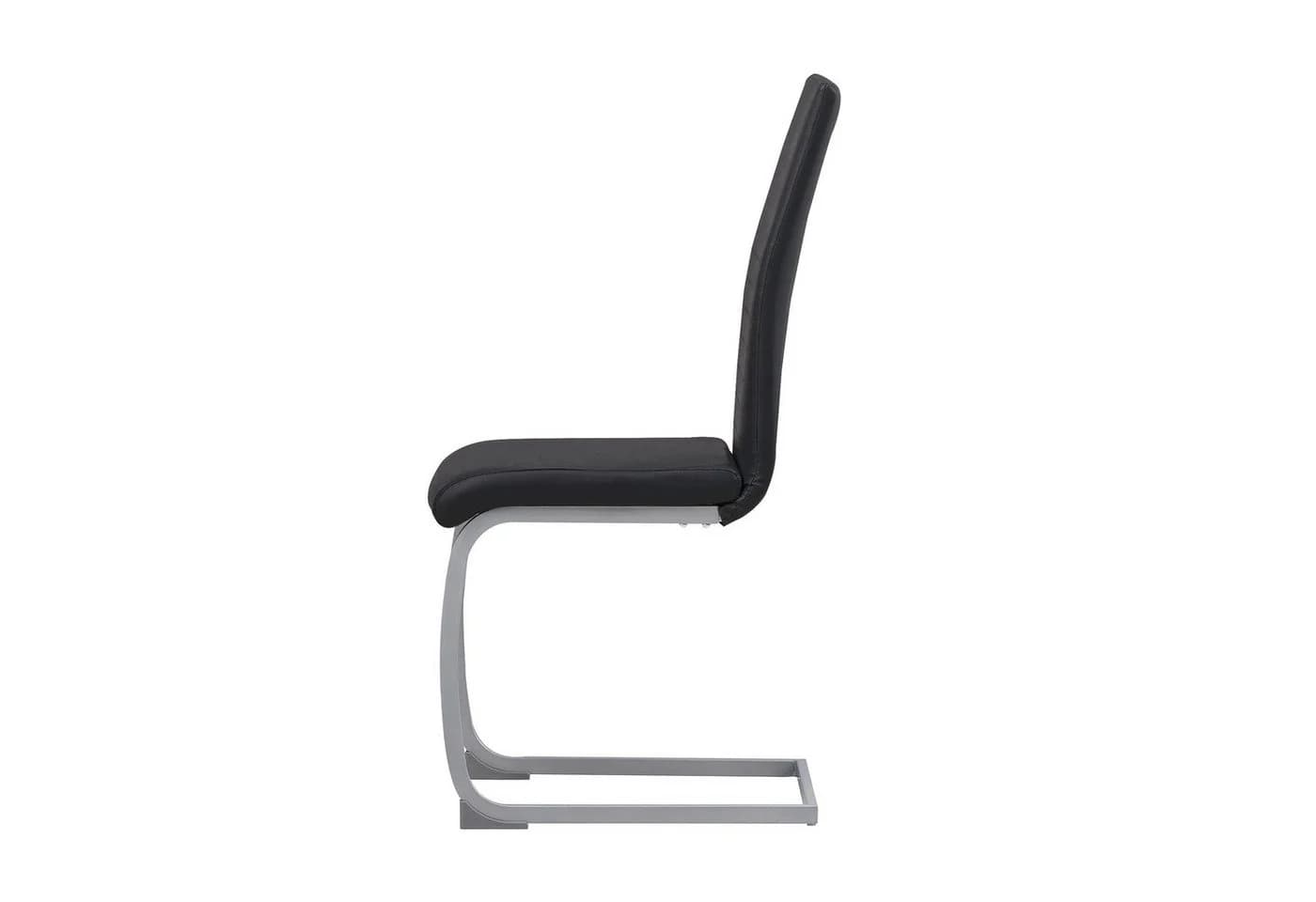 Albatros International Freischwinger MURANO 4er Set Schwarz Kunstleder Modern - Bild 5