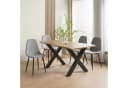 Albatros International Esszimmerstuhl BARI 4er Set Grau Stoff Bild 5