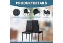Albatros International Esszimmerstuhl RIMINI 6er Set Schwarz Kunstleder Bild 2