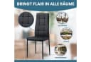 Albatros International Esszimmerstuhl RIMINI 6er Set Schwarz Kunstleder Bild 5