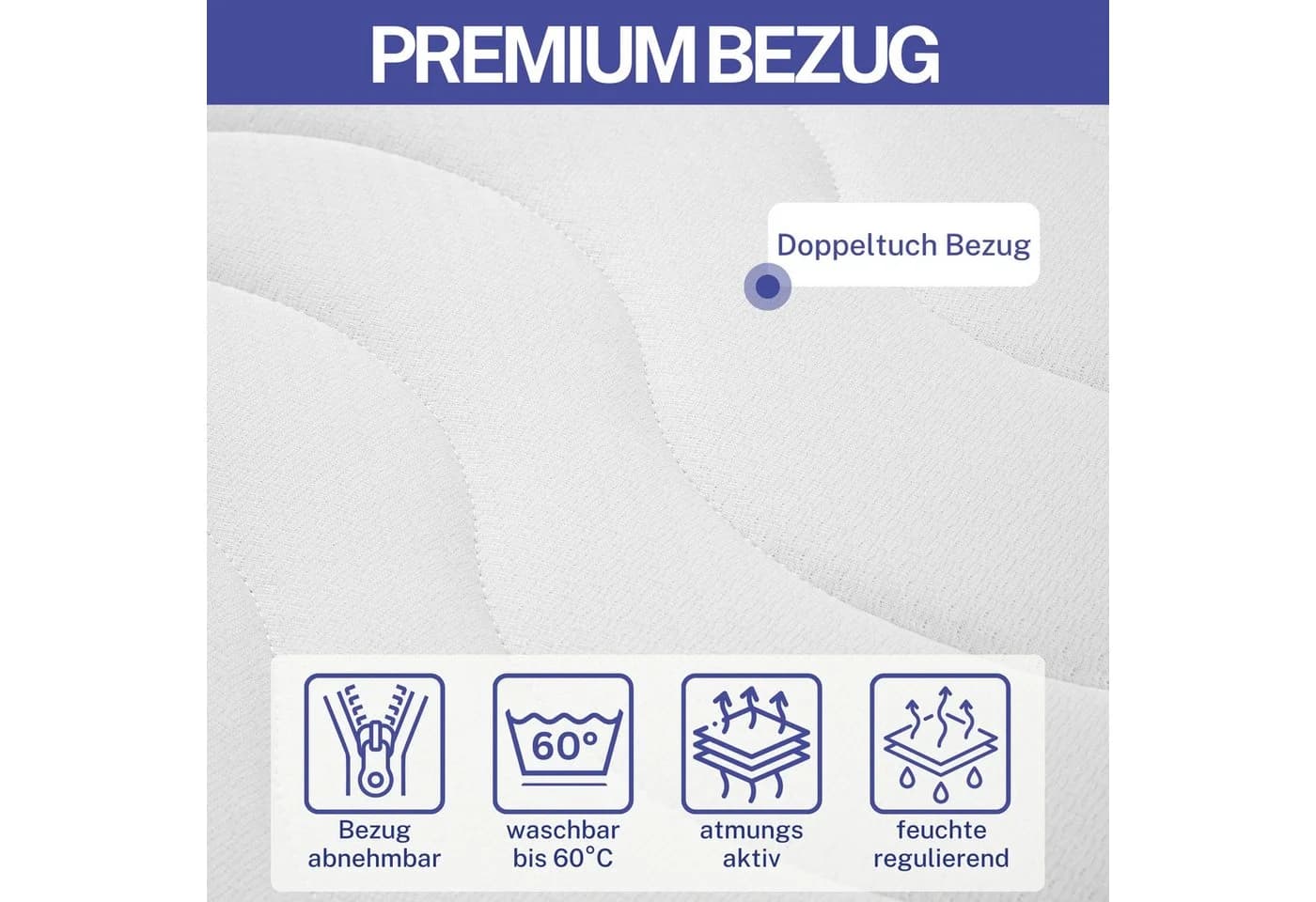 Arensberger FLEXX Kaltschaummatratze 90x200 cm 7 Zonen Wendbar - Bild 3