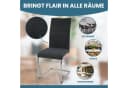 ALBATROS Freischwinger Stühle 4er Set LUGANO Grau Stoff Bild 5
