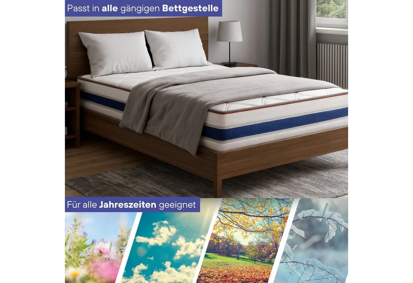Arensberger RELAXX Kaltschaummatratze 25cm 7 Zonen Memoryschaum H2 H3 - Bild 5