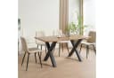 Albatros International Esszimmerstuhl GARDA 4er Set Beige Stoff Bild 5