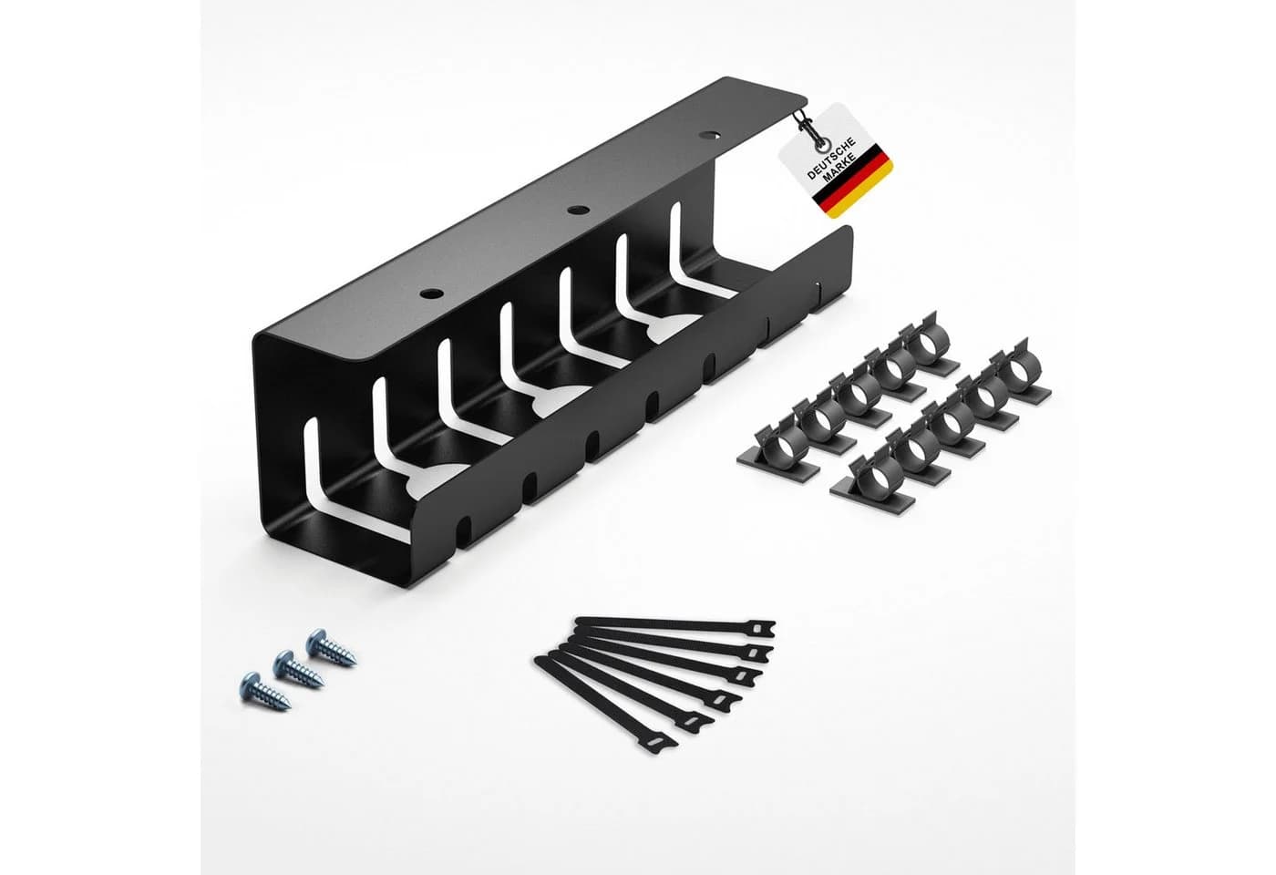 Albatros International Kabelkanal Set A Schwarz für Schreibtisch - Bild 2