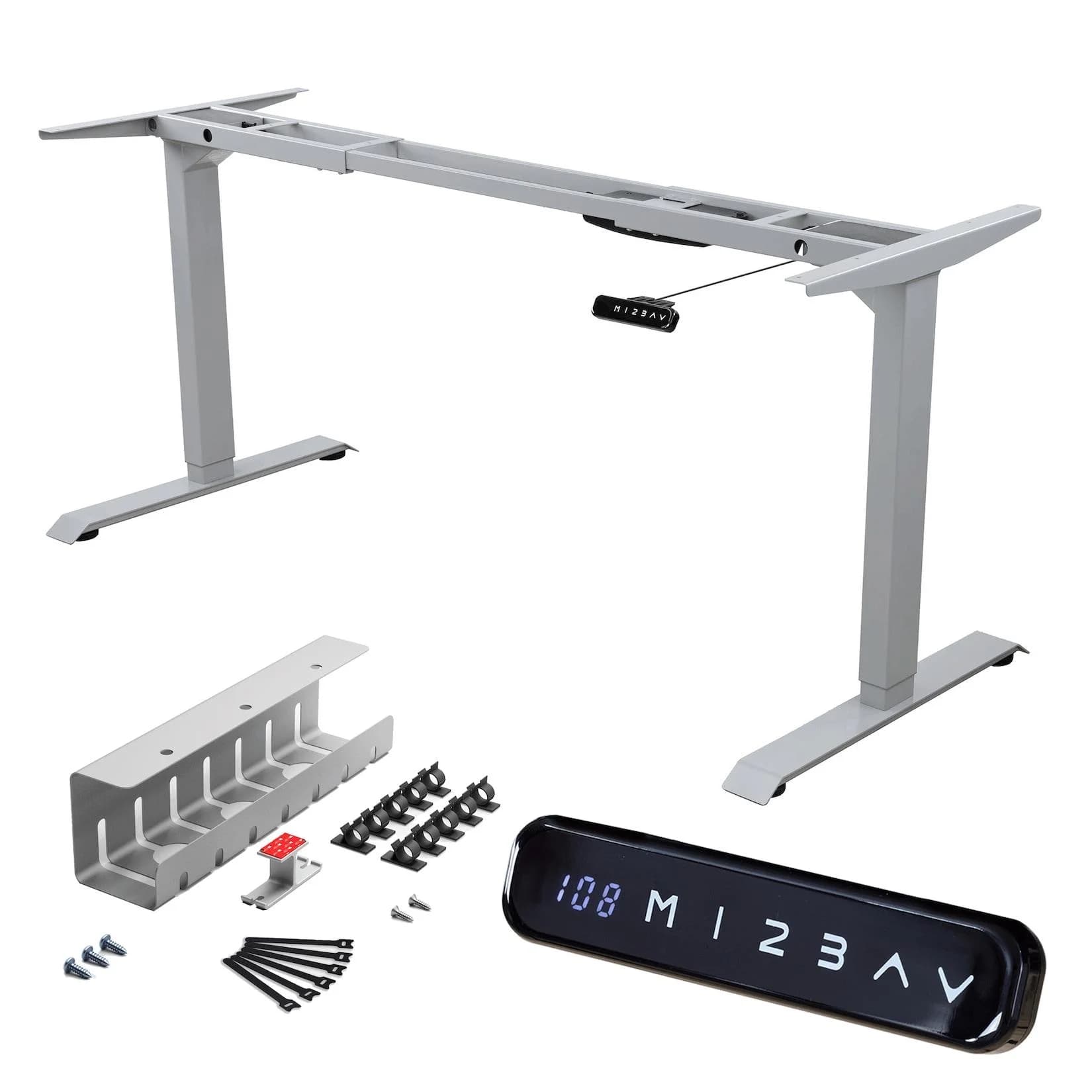 ALBATROS Schreibtisch-Gestell Lift S5S Silber Elektrisch Höhenverstellbar