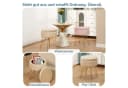 Albatros International Polsterhocker Cannes Beige Samt mit Stauraum Bild 4