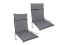 Albatros International Gartenstuhl Sitzauflage 2er Set Anthrazit UV-beständig Bild 3