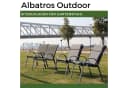 Albatros International Gartenstuhl Sitzauflage 2er Set Anthrazit UV-beständig Bild 4