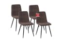 Albatros International Esszimmerstuhl BORA 4er Set Braun Cord Bild 2