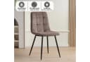 Albatros International Esszimmerstuhl BORA 4er Set Braun Cord Bild 3