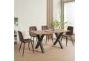 Albatros International Esszimmerstuhl BORA 4er Set Braun Cord Bild 4