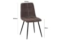 Albatros International Esszimmerstuhl BORA 4er Set Braun Cord Bild 5