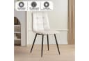 Albatros International Esszimmerstuhl BORA 4er Set Beige Samt Bezug Bild 3
