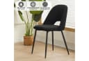Albatros International Esszimmerstuhl SILVI 4er Set Schwarz Cord Bild 1