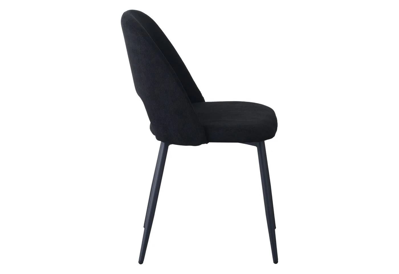 Albatros International Esszimmerstuhl SILVI 4er Set Schwarz Cord - Bild 5