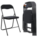 Albatros Manitu Klappstuhl Schwarz 4er Set Metallrahmen Bild 1