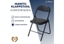 Albatros Manitu Klappstuhl Schwarz 4er Set Metallrahmen Bild 4