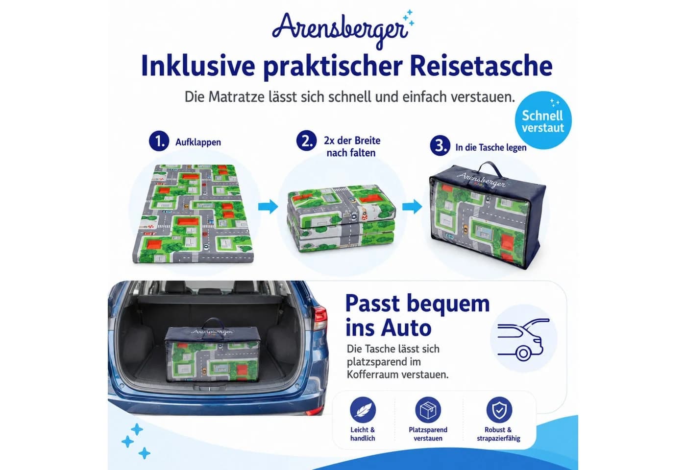 Arensberger Kinderreisebett Matratze 60x120 cm - Bild 4