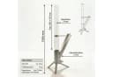 Albatros International Gartenkamin Pelletfackel Edelstahl mit Glasrohr Bild 1