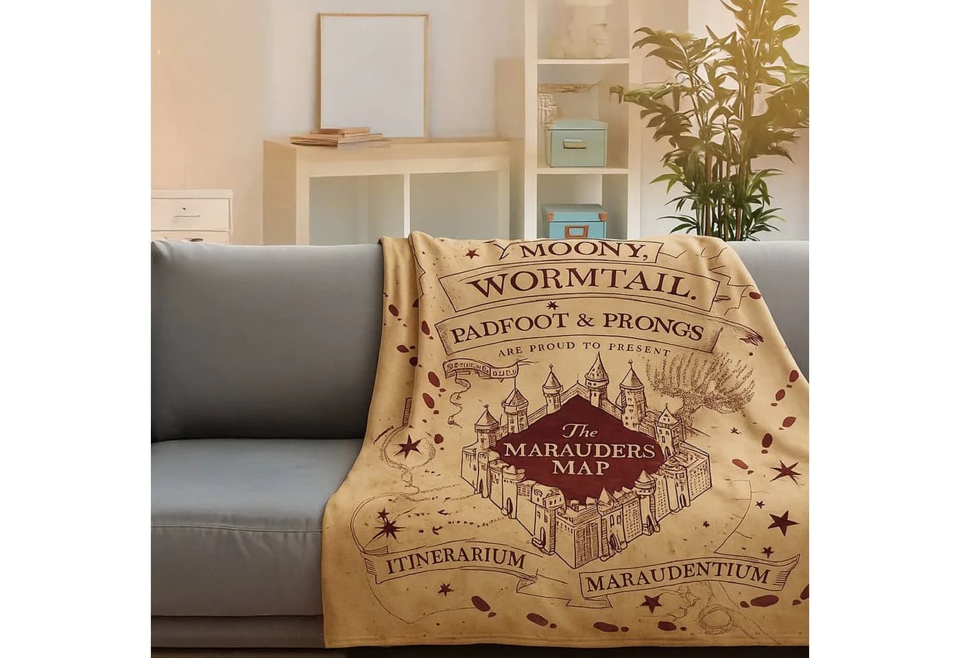Familando Kinderdecke Harry Potter XL Tagesdecke 150x200 cm
