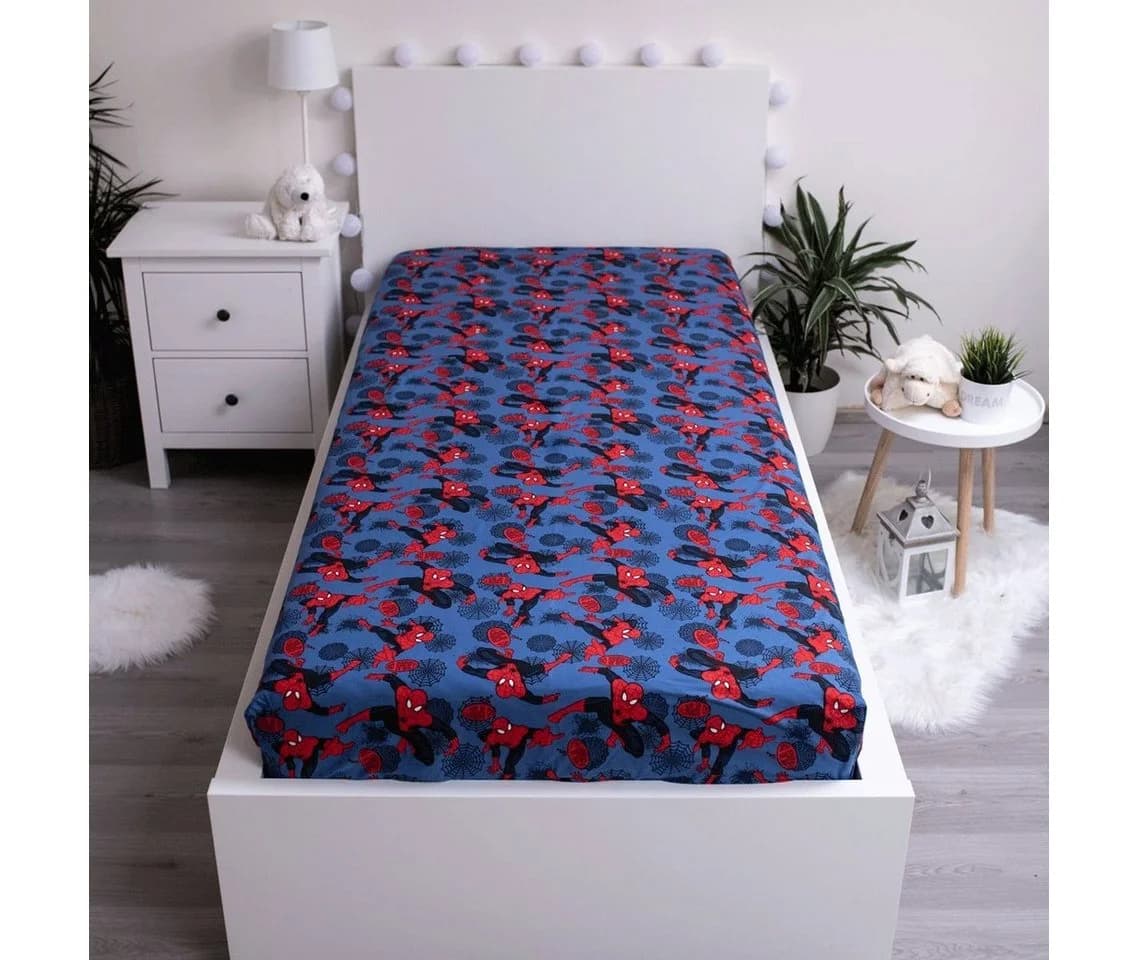 Jerry Fabrics Spider-Man Spannbettlaken Bunt 100% Baumwolle - Bild 2