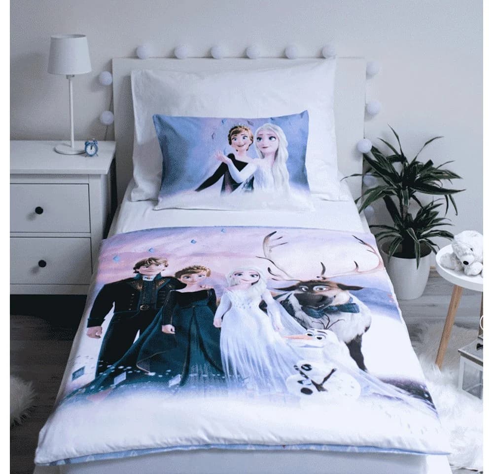 Disney Frozen Kinderbettwäsche Set 2-tlg. Baumwolle 100x135 cm