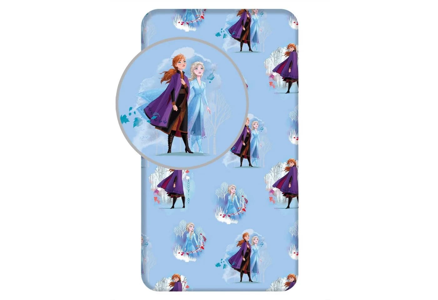 Disney Frozen Spannbettlaken 90x200 cm Baumwolle Kinderbett Bezug - Bild 2