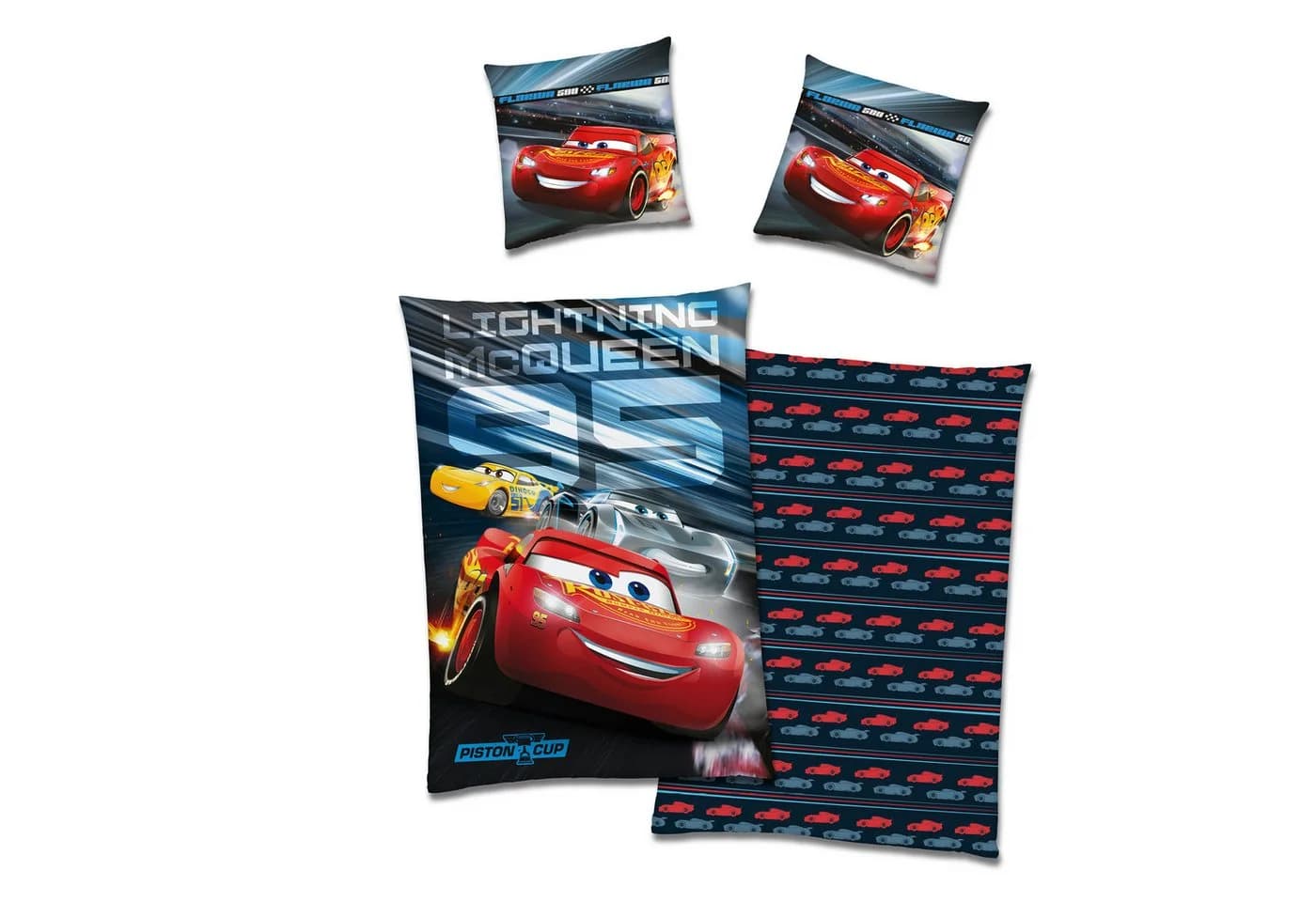 Familando Disney Cars Kinderbettwäsche Microfaser-Flanell Wendemotiv - Bild 2