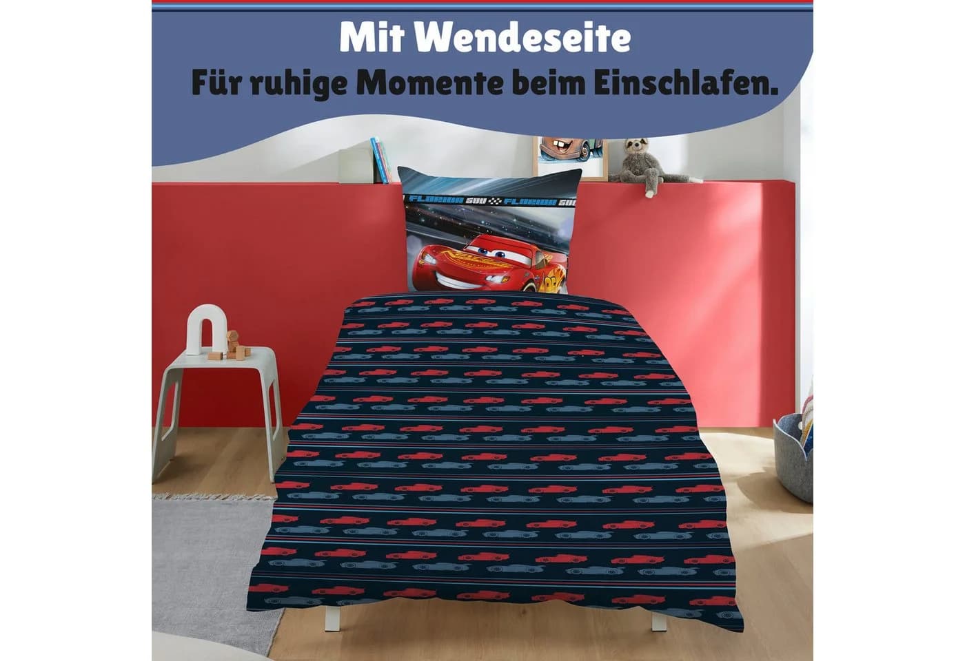 Familando Disney Cars Kinderbettwäsche Microfaser-Flanell Wendemotiv - Bild 5