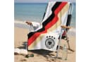 DFB Offizielles Strandtuch Weiß Schwarz Rot Gold Frotté Bild 1