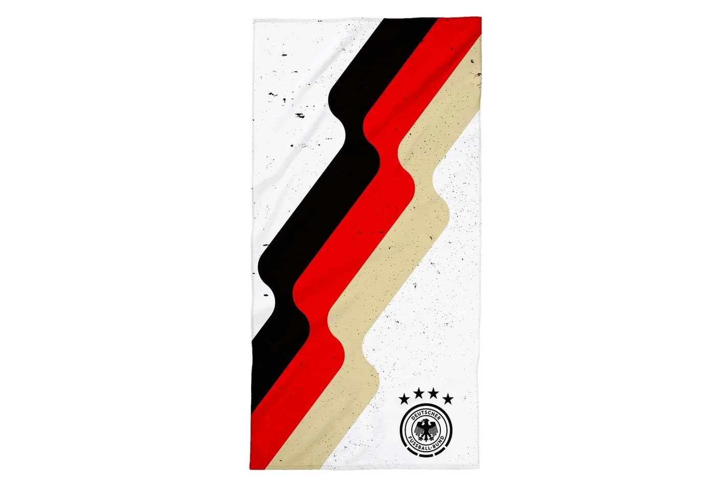 DFB Offizielles Strandtuch Weiß Schwarz Rot Gold Frotté - Bild 2