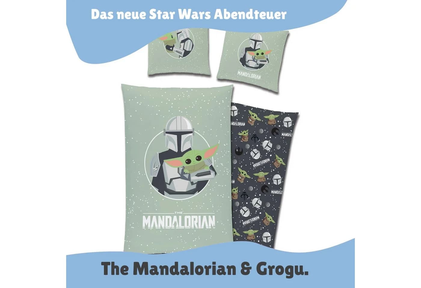 Moderne Kinderbettwäsche in Hellgrün - Bild 3