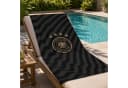 DFB Duschtuch 70x140 cm 100% Baumwolle Frottee Grau Schwarz Bild 4