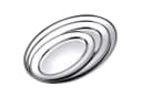 bahama Servierplatte Edelstahl Oval 35 cm Silber Bild 3