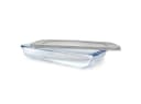 bahama Auflaufform mit Deckel Borosilikatglas Grau Transparent Bild 2