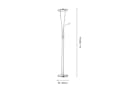 SellTec Stehlampe LED Deckenfluter HELIA rund, dimmbar, LED Fluter-Spot drehbar, Leselampe Bild 5