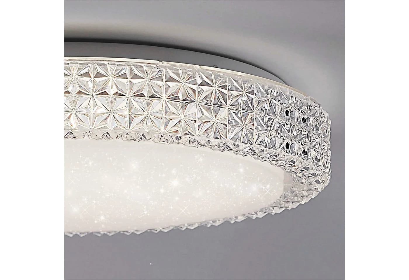 SellTec LED Deckenleuchte FRIEDA Sternenhimmel CCT Weiß Transparent - Bild 5