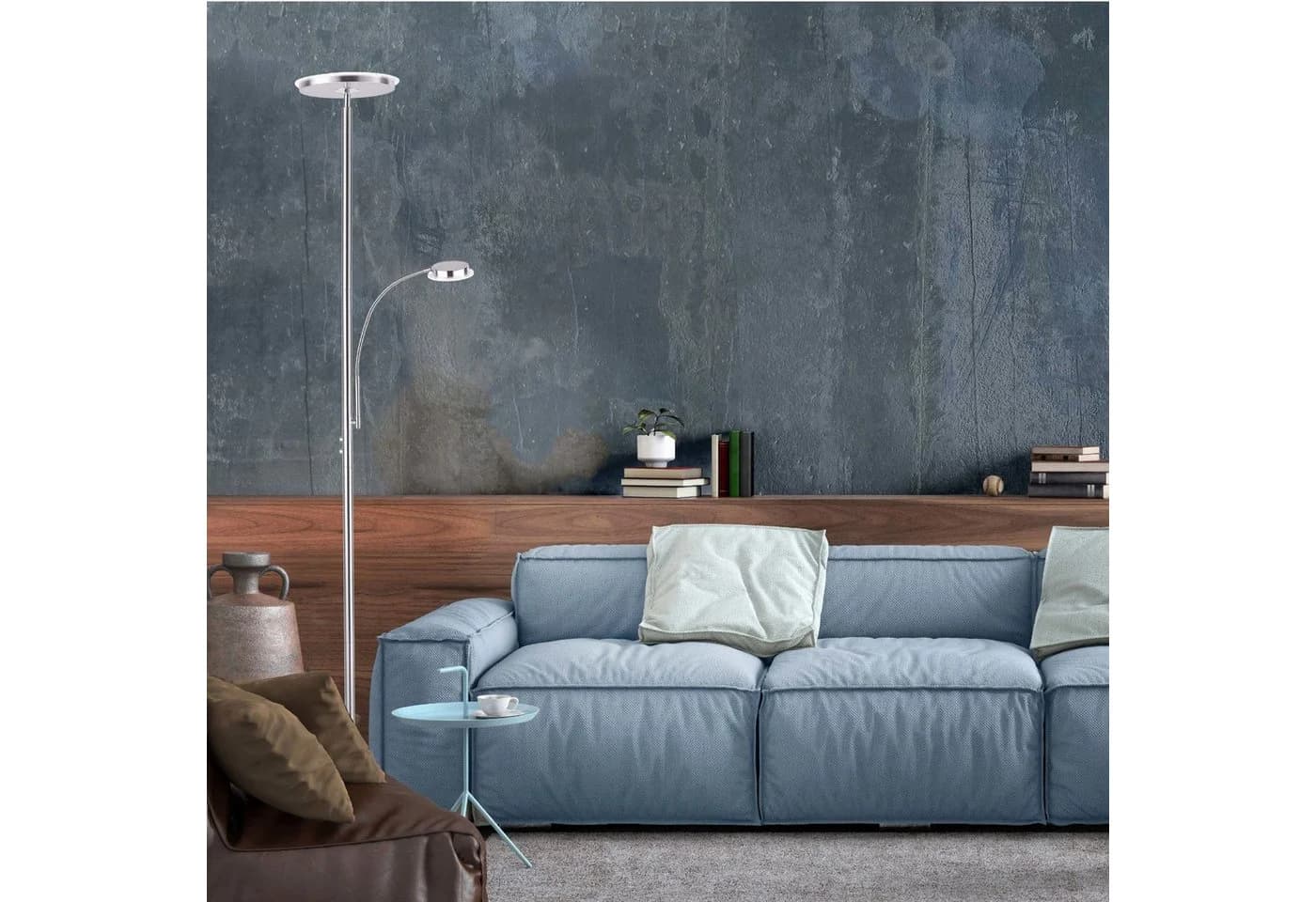 SellTec LED Stehlampe HANS rund dimmbar Touchschalter Leselampe - Bild 5