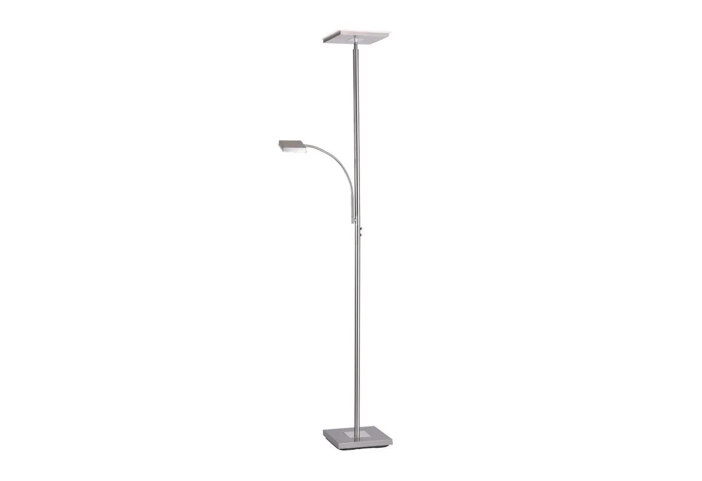 SellTec LED Stehlampe Silber Dimmbar Touchdimmer Fluter Leselampe - Bild 2