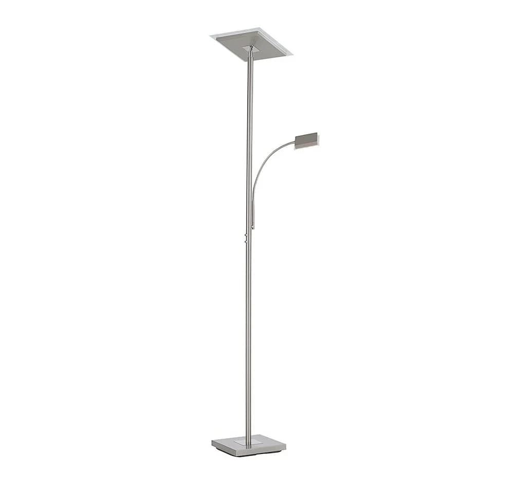 SellTec LED Stehleuchte Deckenfluter Silber CCT Dimmbar Fernbedienung - Bild 2