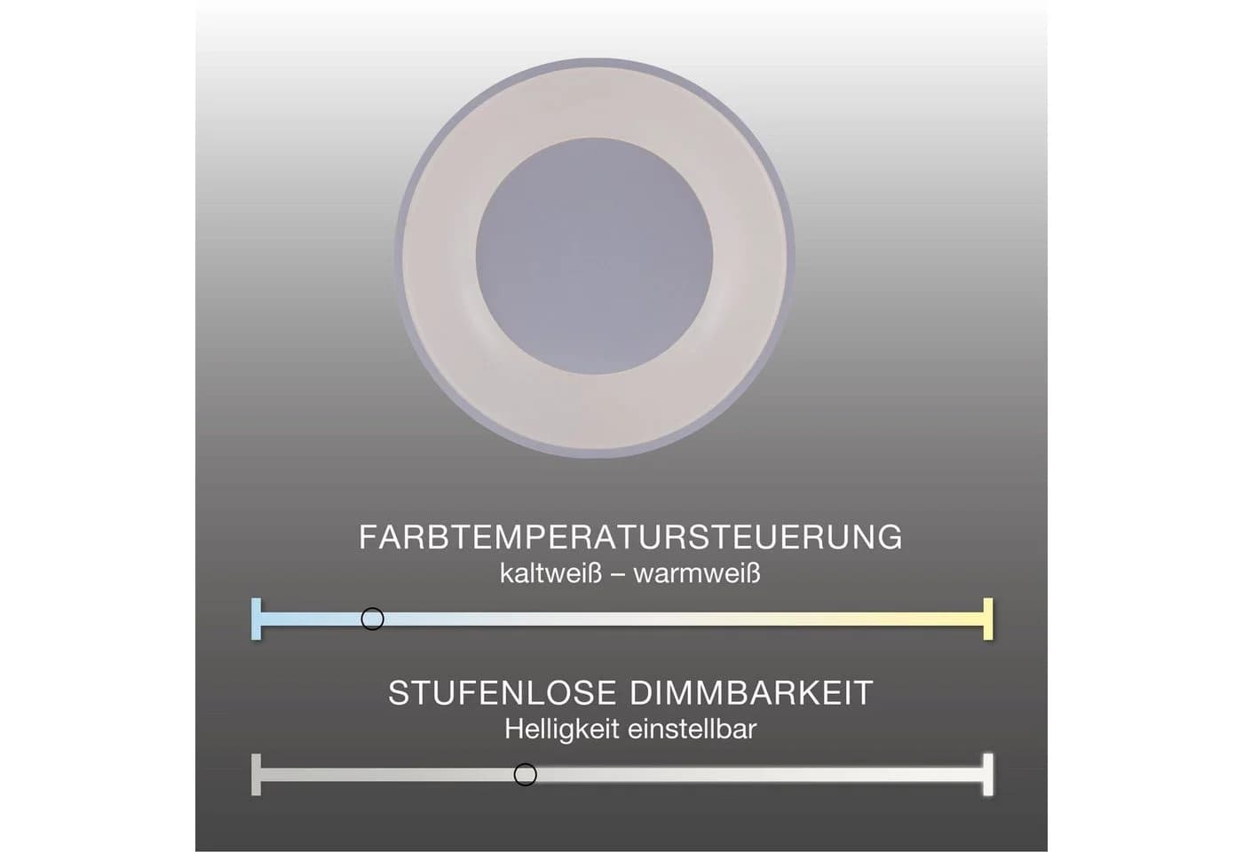 SellTec LED Deckenleuchte ANIKA CCT, dimmbar, CCT Farbwechsel, 26,50W, 2700-5000K - Bild 4