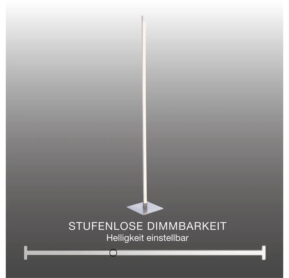 SellTec LED Stehlampe Bella Dimmbar Touchdimmer Warmweiß Silber - Bild 3