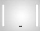 Badspiegel TALOS Star Silber Digitaluhr LED-Beleuchtung Bild 1